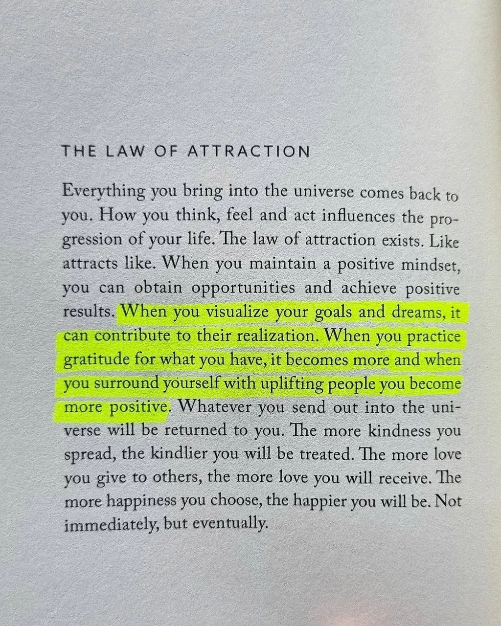 Poster-style quote about the law of attraction and how thoughts and actions shape life outcomes Poster-style quote about the law of attraction and how thoughts and actions shape life outcomes