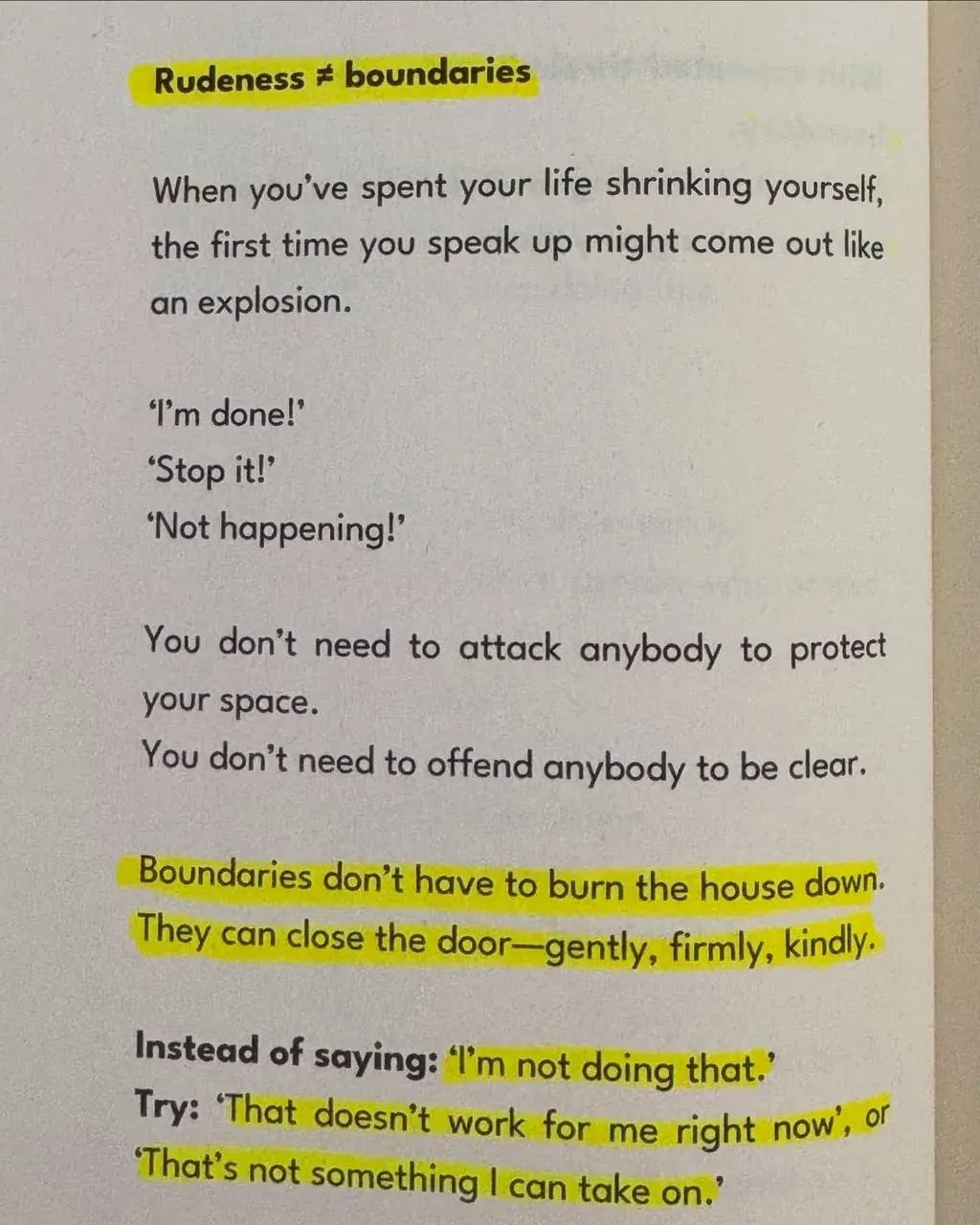 quote about setting clear personal boundaries without rudeness, echoing themes of power and control quote about setting clear personal boundaries without rudeness, echoing themes of power and control