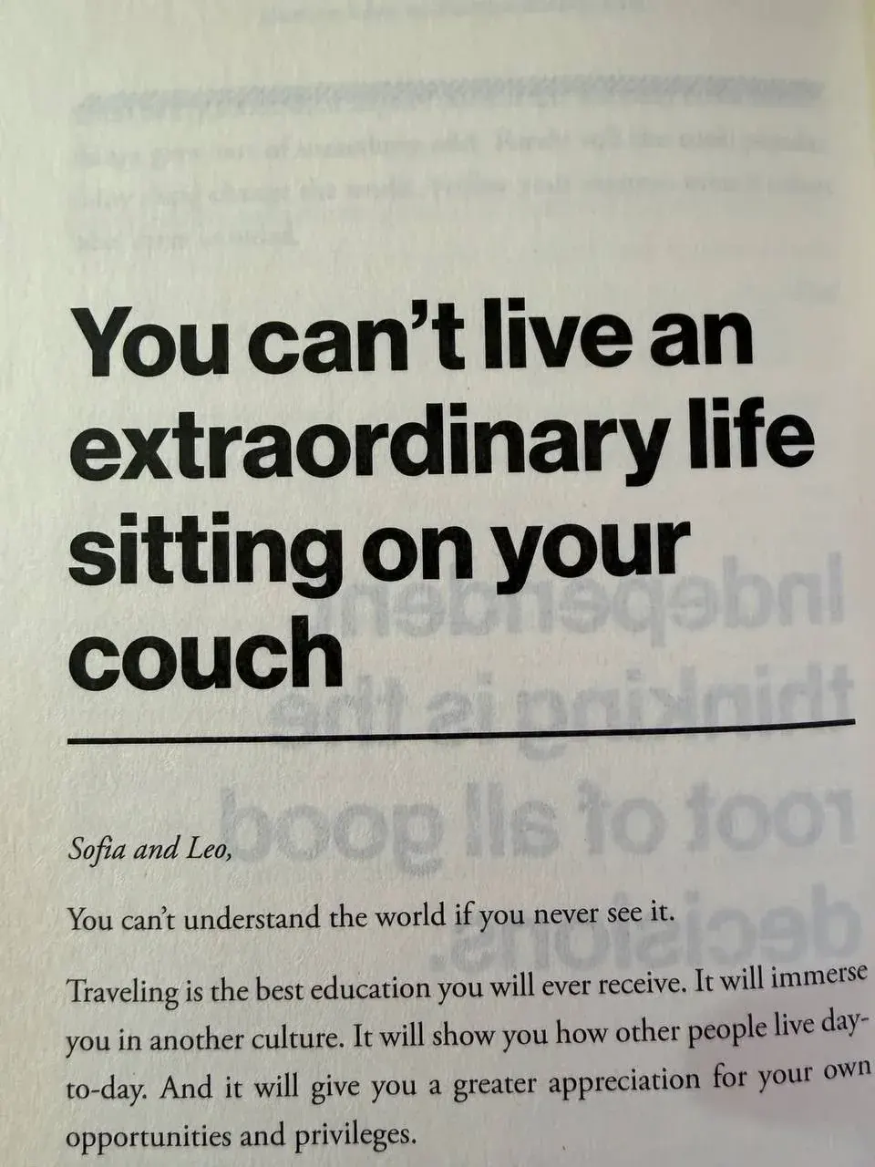 Motivational quote about travel and understanding how other people live day to day Motivational quote about travel and understanding how other people live day to day