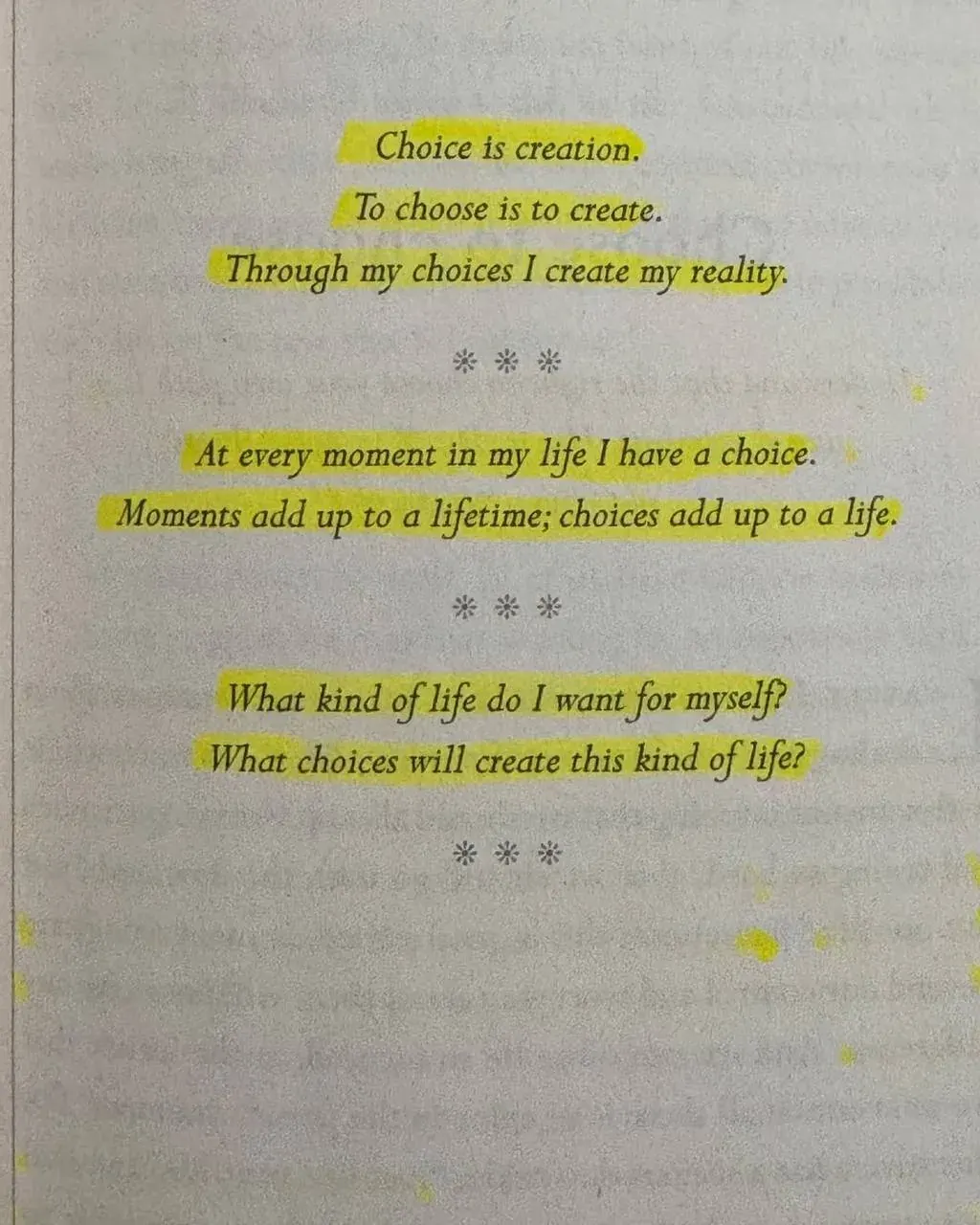 Quote about choice and creating one’s own reality, contrasting personal agency with state-controlled Soviet education Quote about choice and creating one’s own reality, contrasting personal agency with state-controlled Soviet education